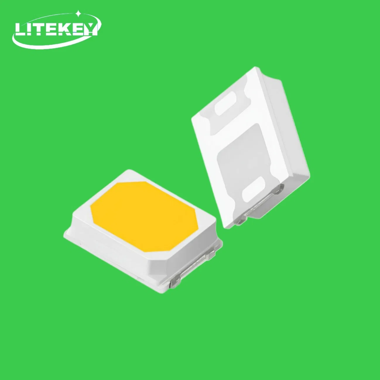 Custom 0.5W Warm White SMD LED 2835 CRI 95 3V 40-60lm with RoHS Compliant