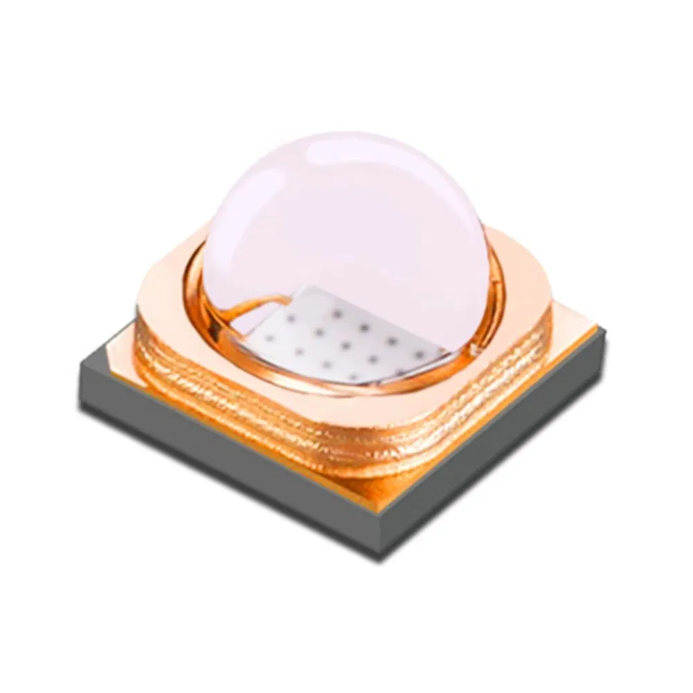 7070 Quartz Glass Encapsulated 370nm Nail Art UV Sterilization Lamp Mosquito Repellent Ultraviolet Light SMD LEDs Lamp Beads