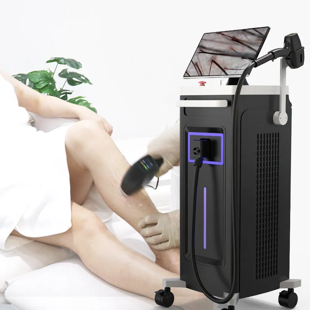 Hottest 200 Millions Diode Hair Removal Lasering 3 Wavelength 808nm Diodenlaser Epilator Machine Vertical 3 Wave Laser Hair Removal Machine 2 Handle Machine
