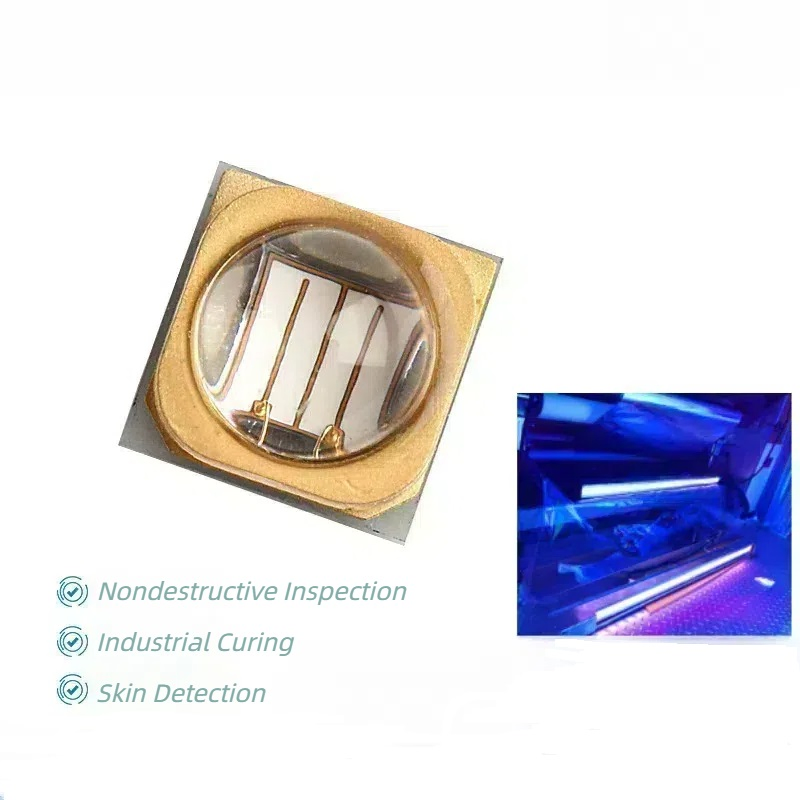 3W 5W High Power UV LED SMD3535 3838 Package Ultraviolet UV Light Source for Nondestructive Testing