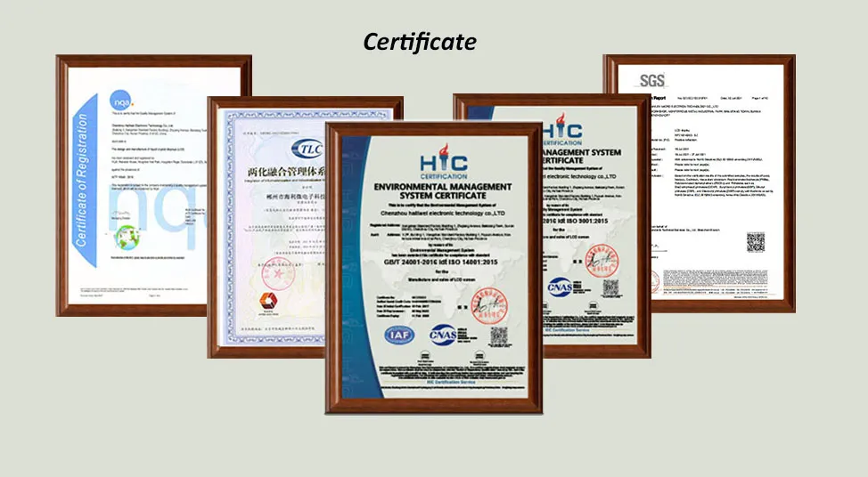 Certificates
