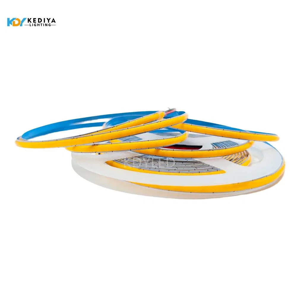 400 LED Flexible COB Strip Light in Bright Orange for Versatile Use