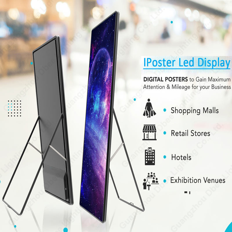 Shopping Mall Advertising LED Menu Ultrathin Restaurant Cinema Marketing Hanging Display Frame