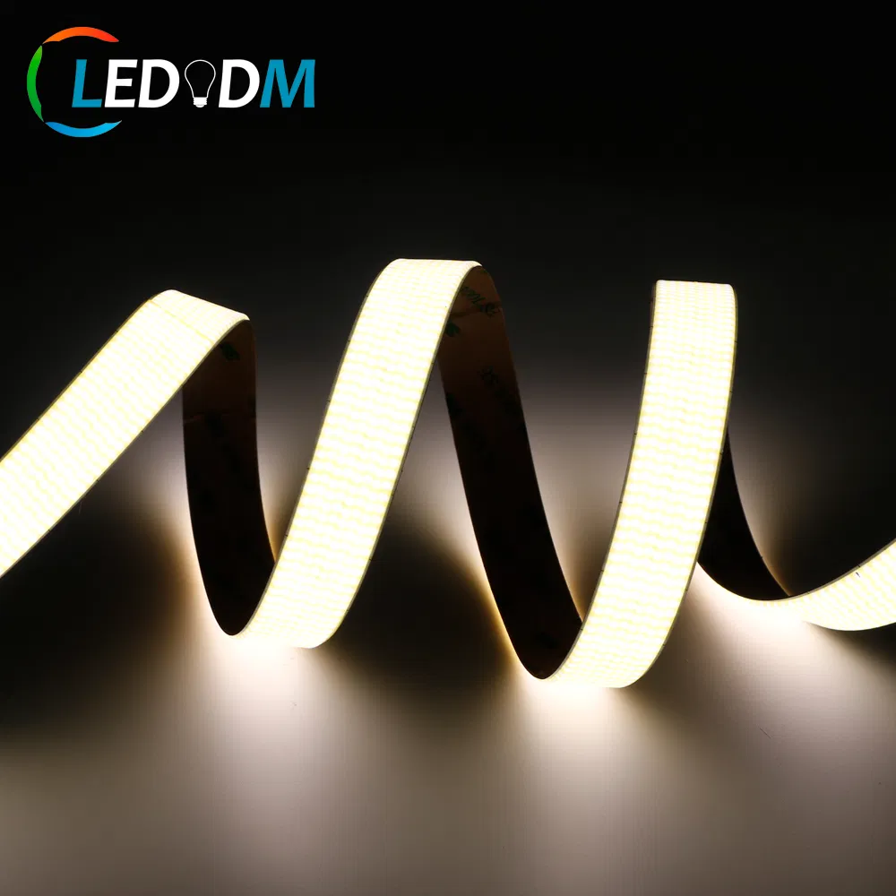 Super Wide High Density 3072LEDs/M 20mm PCB 30W/M Dotless Flexible COB LED Light Strip