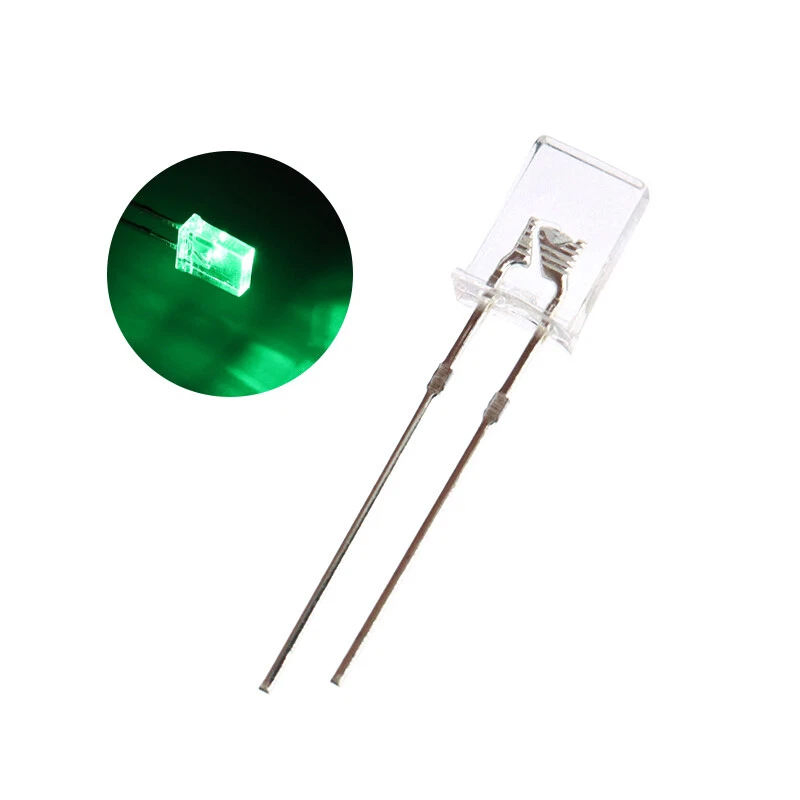 2X3X4mm Square LED Diode White Red Green Blue Yellow Orange Rectangular Clear Diffused Light Emitting Lamp DIP LED