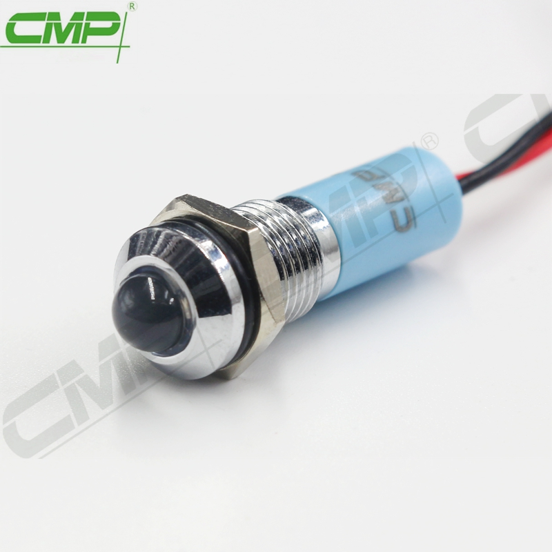 Metal 8mm Indicator Light RGB Tri-Color LED