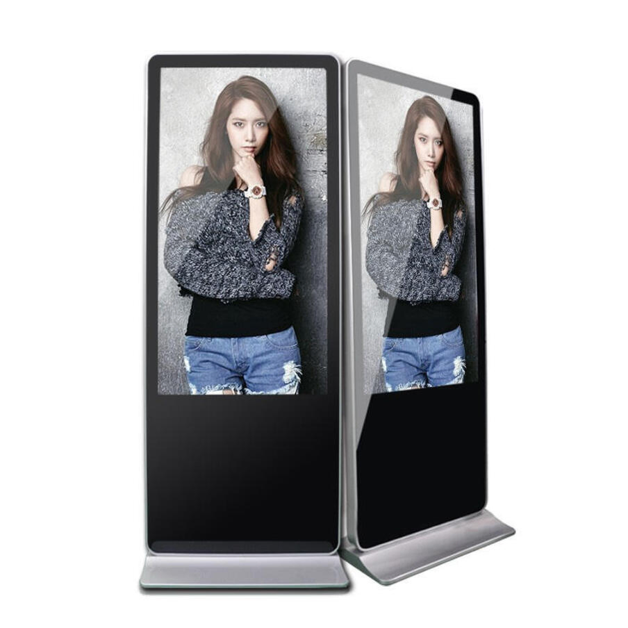 Versatile 65-Inch Indoor LCD Digital Totem Advertising Unit