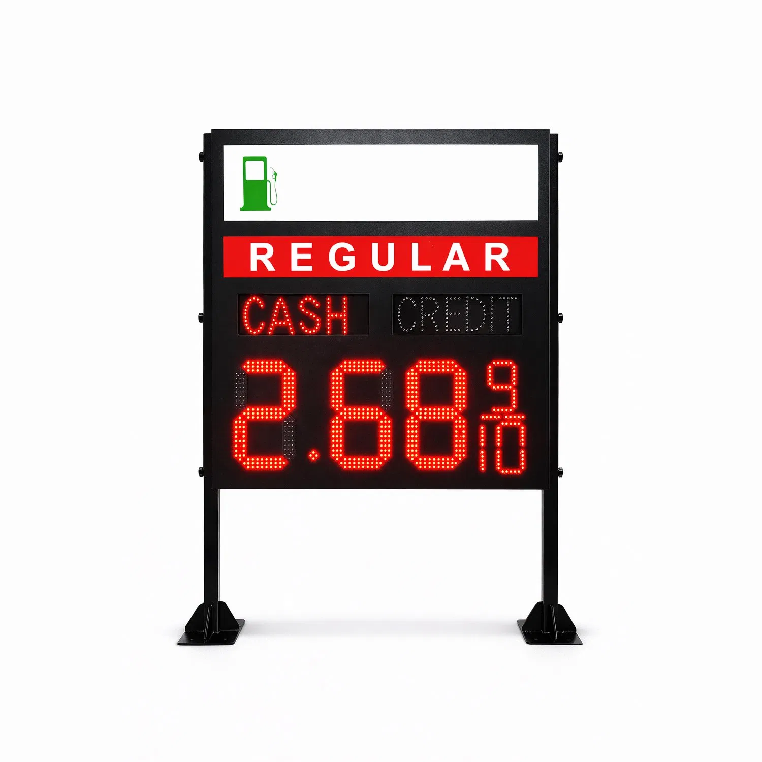 Outdoor Double Sided LED Gas Price Sign 12/16/18 Inch Digital Fuel Price Display for Gas Station Roadside Advertising and Convenience Stores