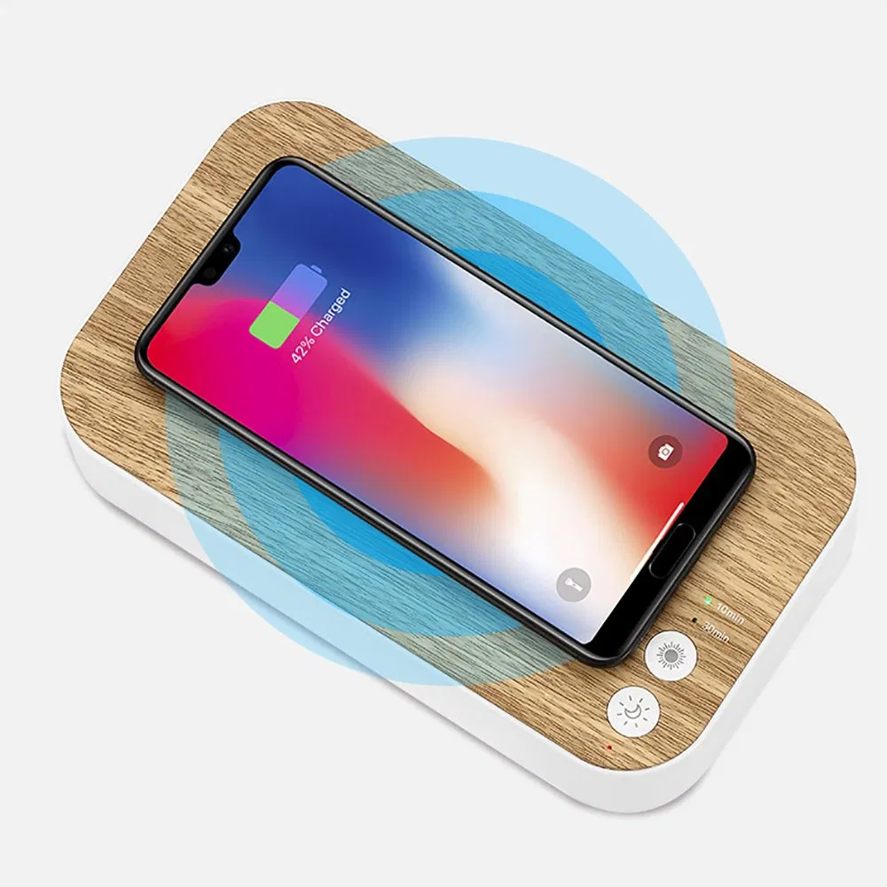 Qi Standard Wireless Charger LED Ultraviolet Rays UV Disinfection