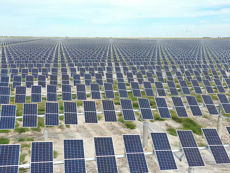 40MW ZRPT flat single axis with inclined module