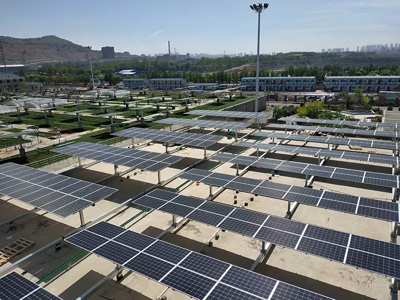 Rooftop Flat Solar project installation