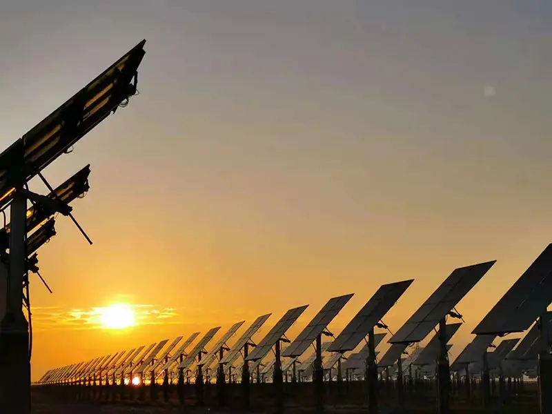 5MW utility solar tracker project in North China