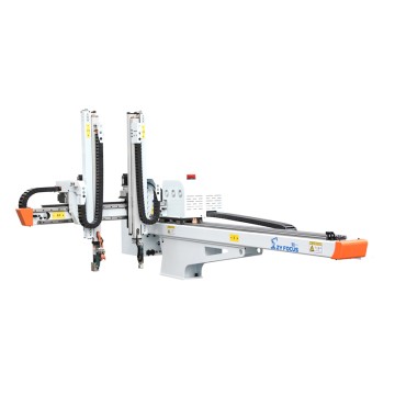 Five-Axis Double-Arm Double-Section Robot for Complex Automation