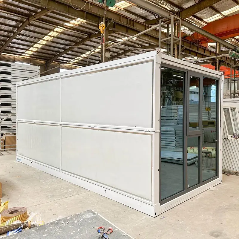 Foldable Container Houses: Temporary, Resettlement, Warehouse