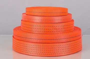 High strength polyester webbing strap for truck cargo securing