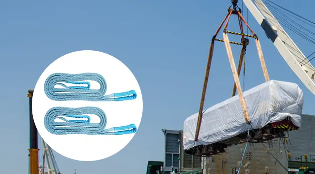 Polyester flat webbing lifting slings