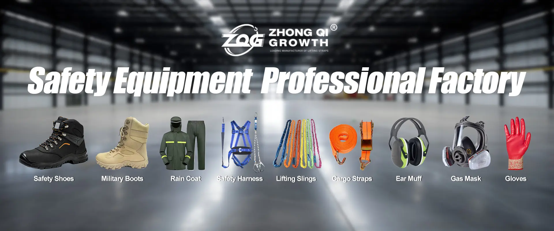ZhongQi polyester lifting slings and cargo straps manufacturing