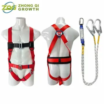 CE EN361 5-point full body fall arrest safety harness with waist belt