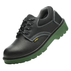 Custom Factory Direct Supply Green Bottom Cowhide Anti-Smash Anti-Puncture Men's Protective Shoes Manufacturer, Supplier