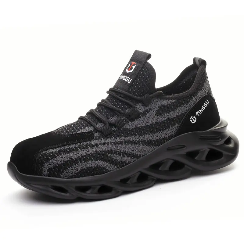Cheap Lightweight breathable mesh anti-smash labor protection fashion safety shoes Manufacturers, Factory