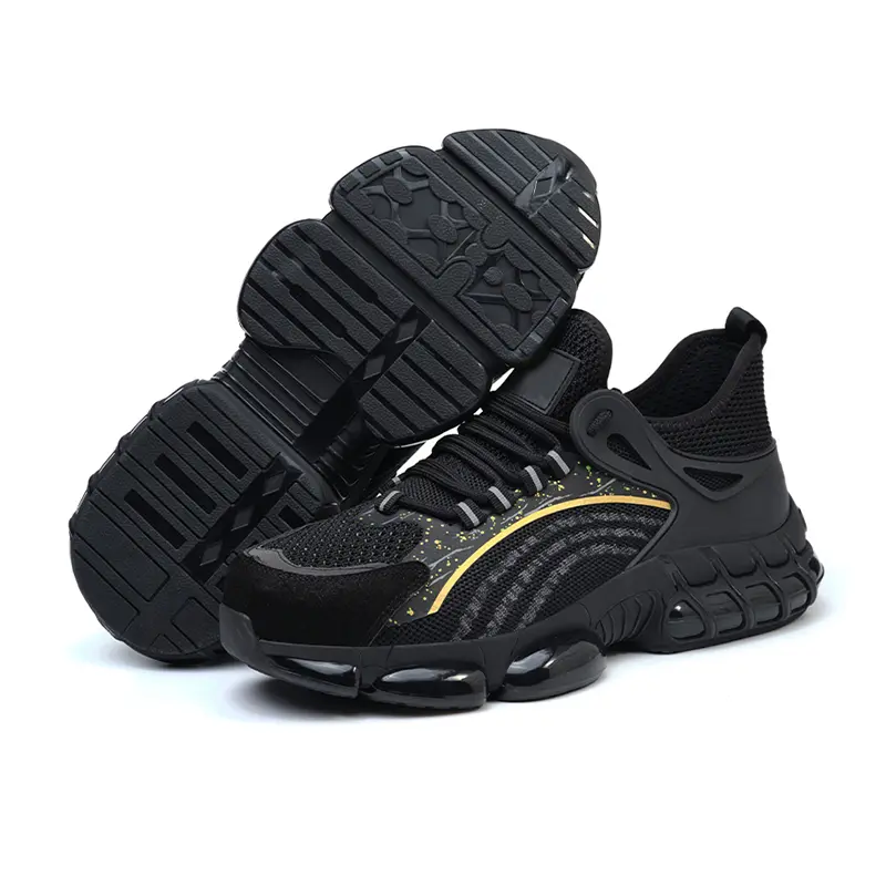 China Black Factory Direct Supply Safety Shoes Anti Smash Anti Puncture Breathable Manufacturers, Factories