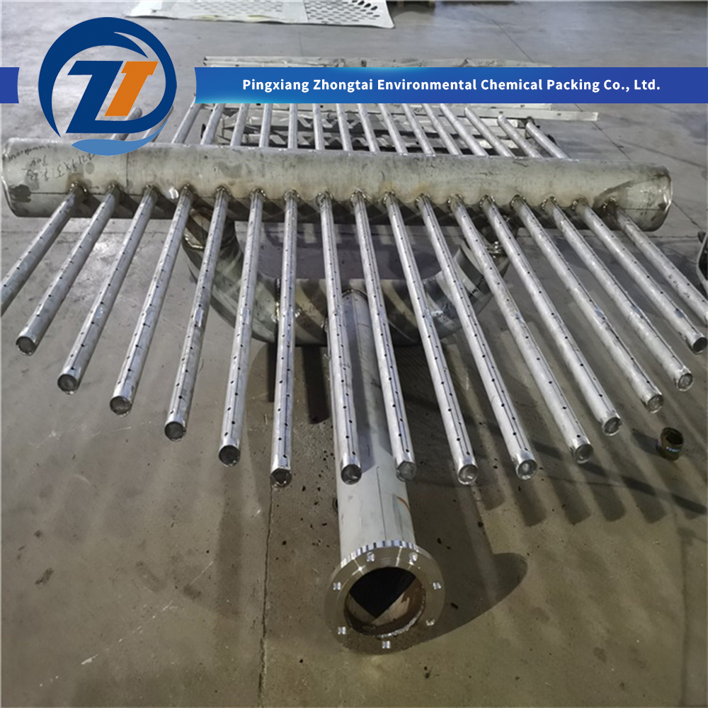 China 304 316L Stainless Steel Metal Pipe Liquid Distributor / Perforated Spray Pipe Distributor for Uniform Liquid Distribution in Packed Columns Suppliers, Pricelist