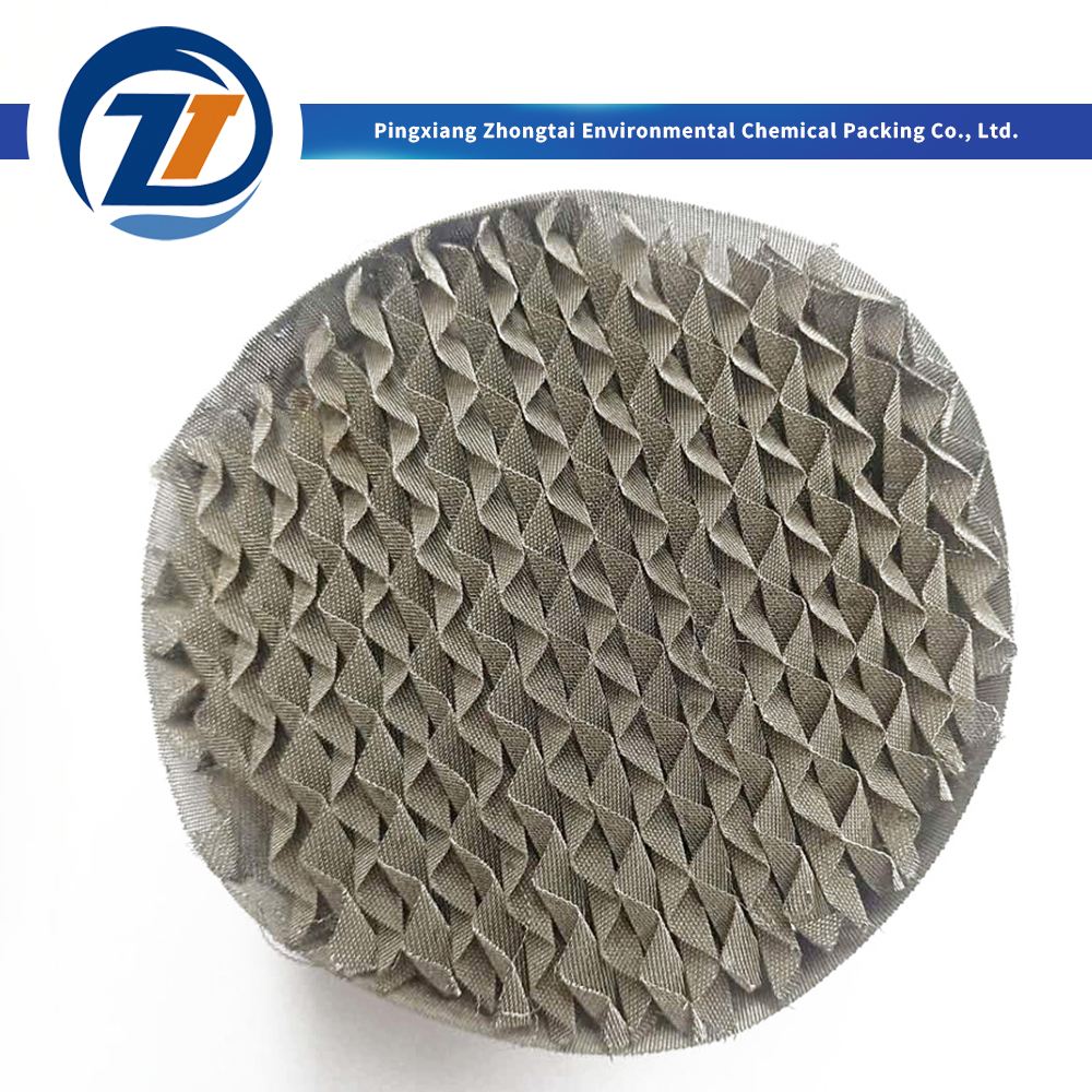 Wholesale  High Efficiency 304 316L Metal Wire Gauze Structured Packing BX DX CY Type for Fine Chemical Distillation & Vacuum Columns Manufacturers, Factory