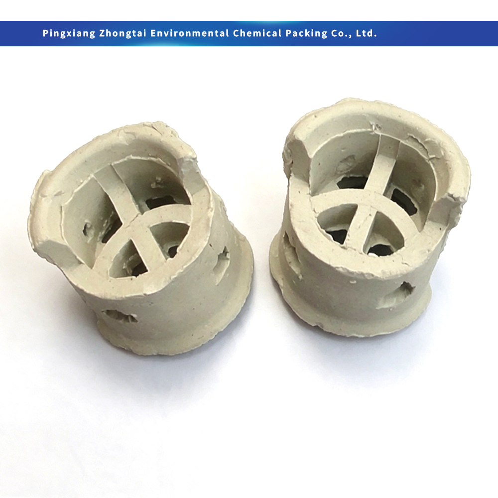 Wholesale Acid & Heat Resistant Ceramic Conjugate Ring Random Tower Packing 25mm 38mm 50mm 76mm for Chemical Absorption, Distillation & Scrubbing Supplier, Factories