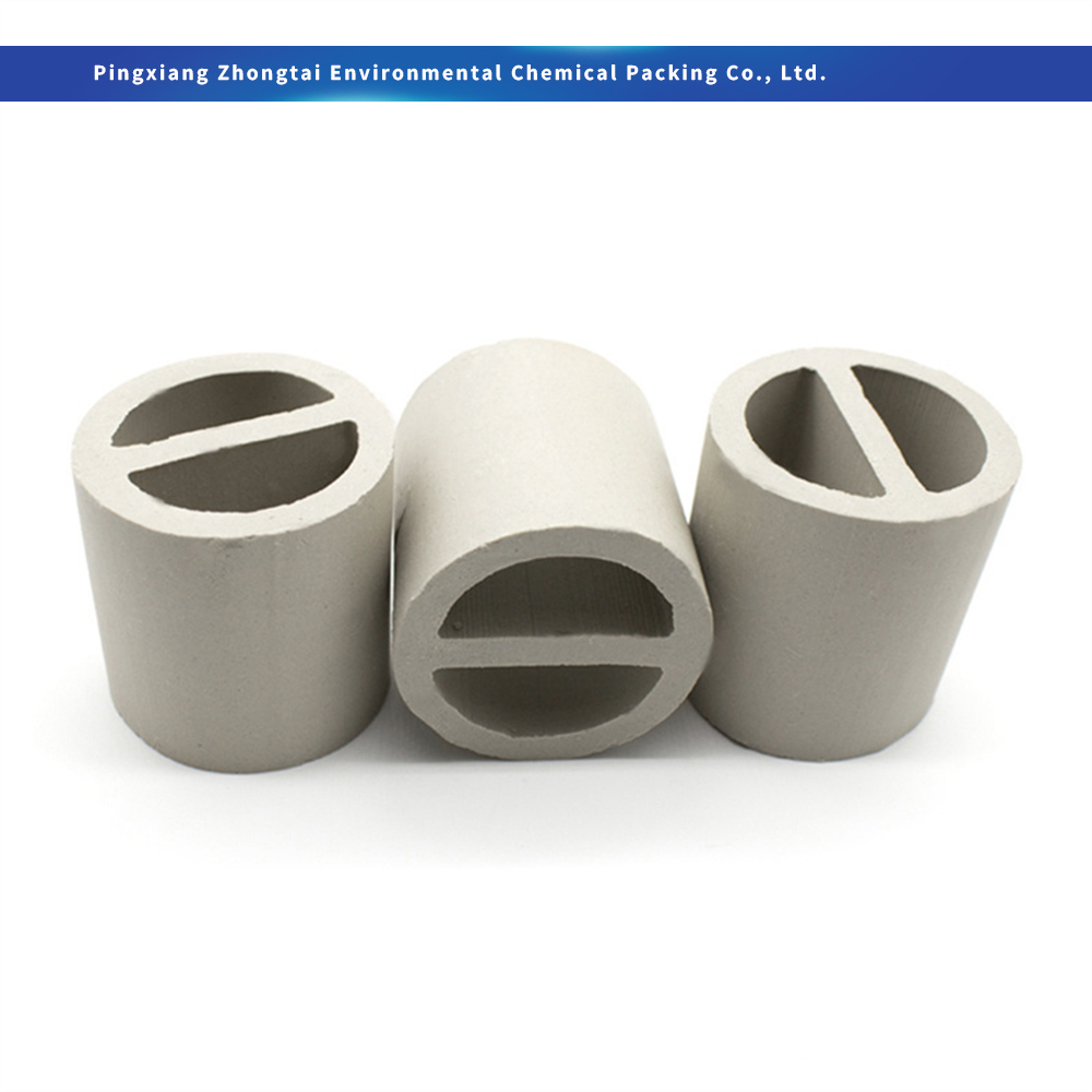 Wholesale Acid & Heat Resistant Ceramic Lessing Ring / Ceramic One-Partition Ring Tower Packing 50mm 80mm 100mm 120mm 150mm for Tower Bottom Support & Chemical Absorption Manufacturers, Suppliers