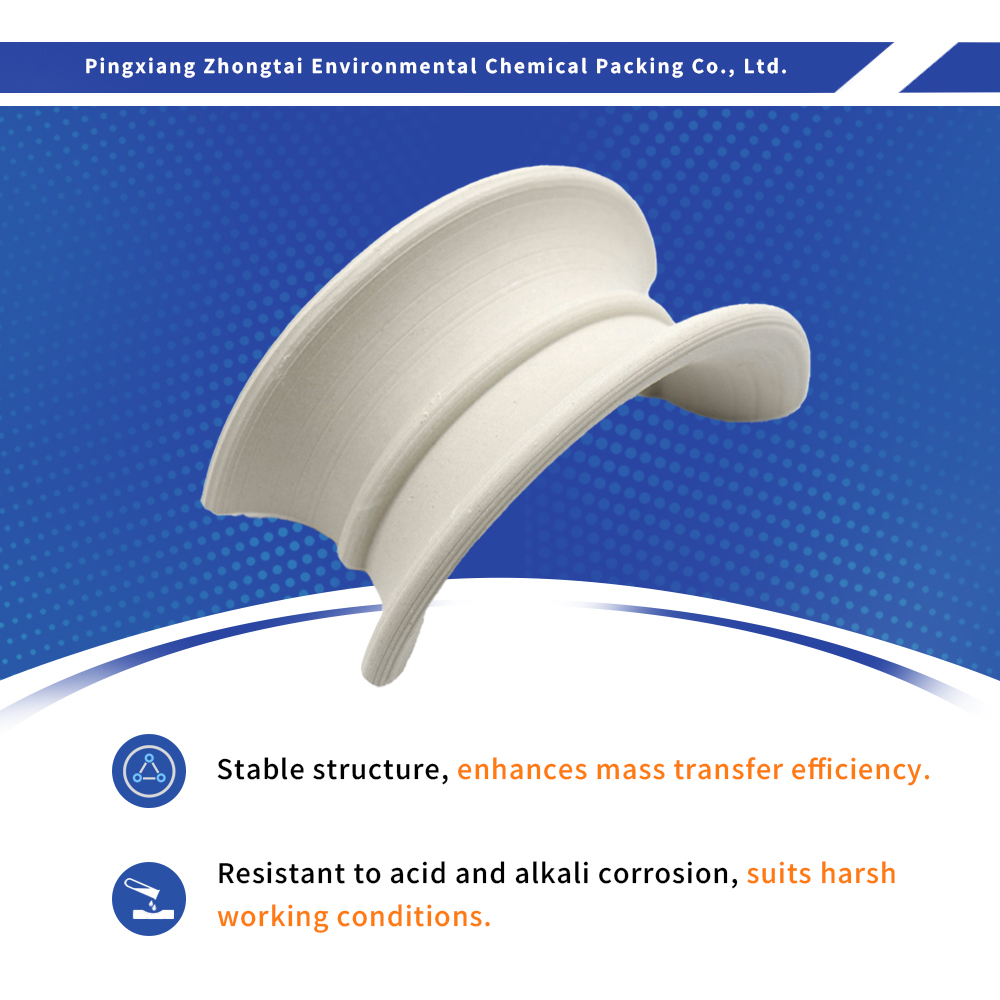 China Acid & Heat Resistant Ceramic Intalox Saddle Packing, 16-76mm High Efficiency Mass Transfer Ring for Scrubber Tower & Chemical Columns Supplier, Factories