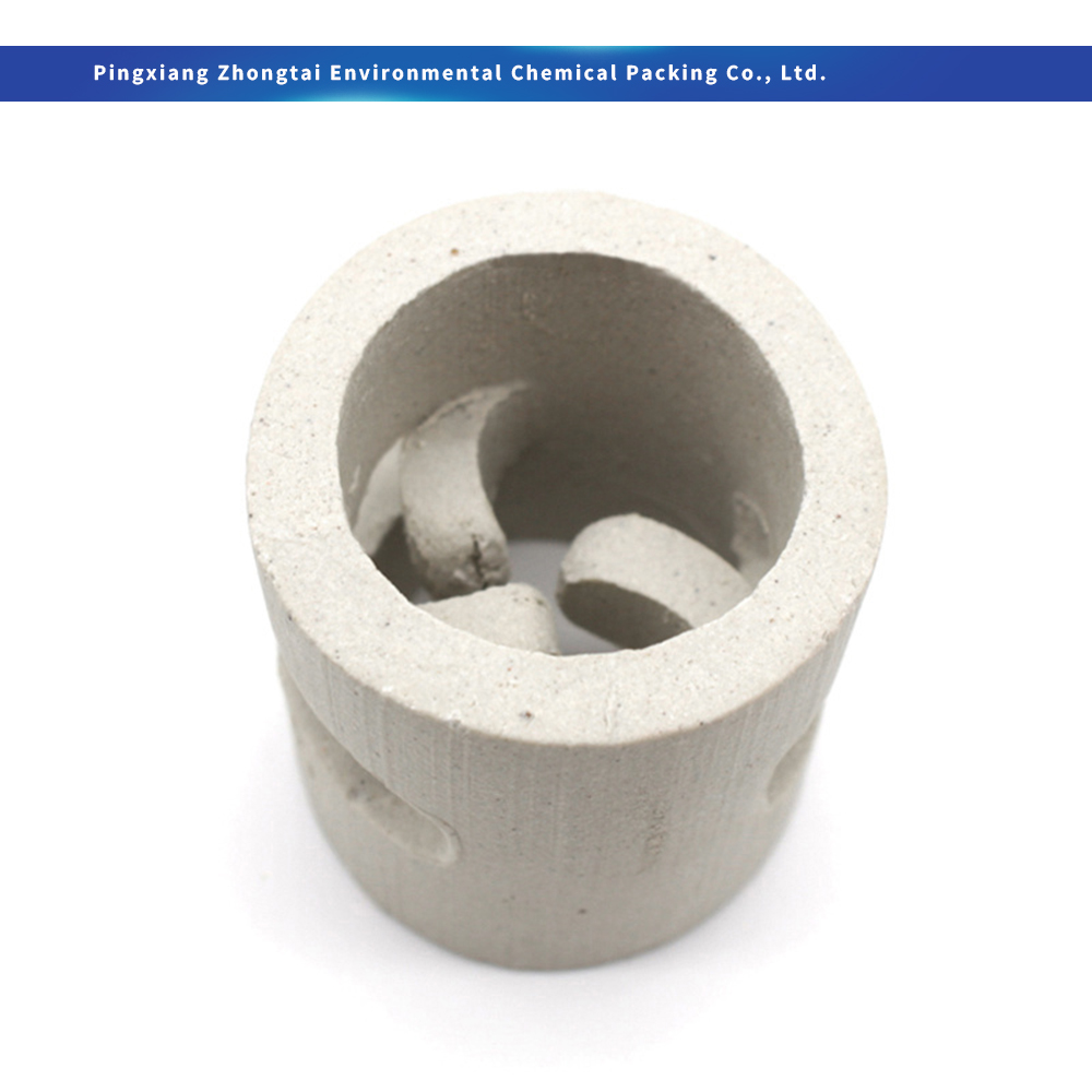 Wholesale Acid & Heat Resistant Ceramic Pall Ring High Voidage Random Tower Packing 25mm 38mm 50mm 80mm for Chemical Absorption & Scrubbing Factories, Pricelist