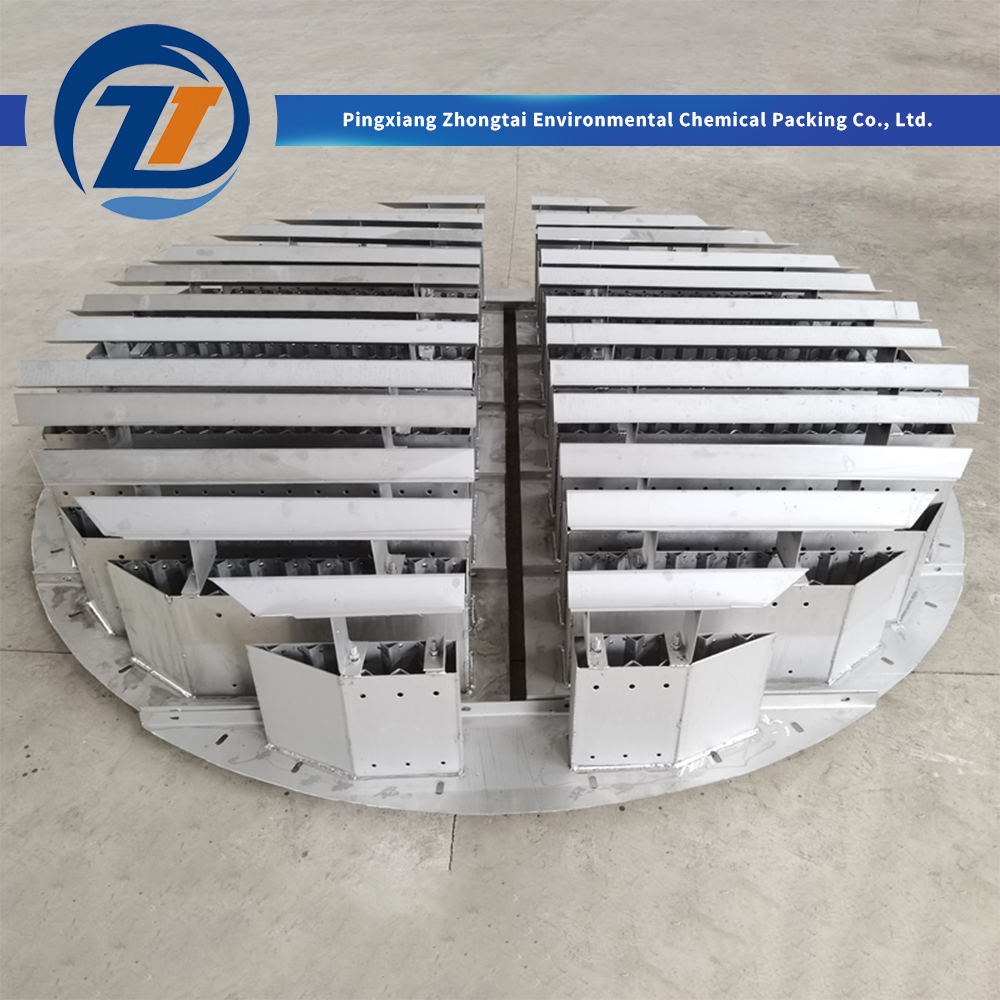 China 304 316L Stainless Steel Metal Trough Liquid Distributor for Uniform Liquid Distribution in Distillation, Absorption & Stripping Columns Manufacturer, Suppliers