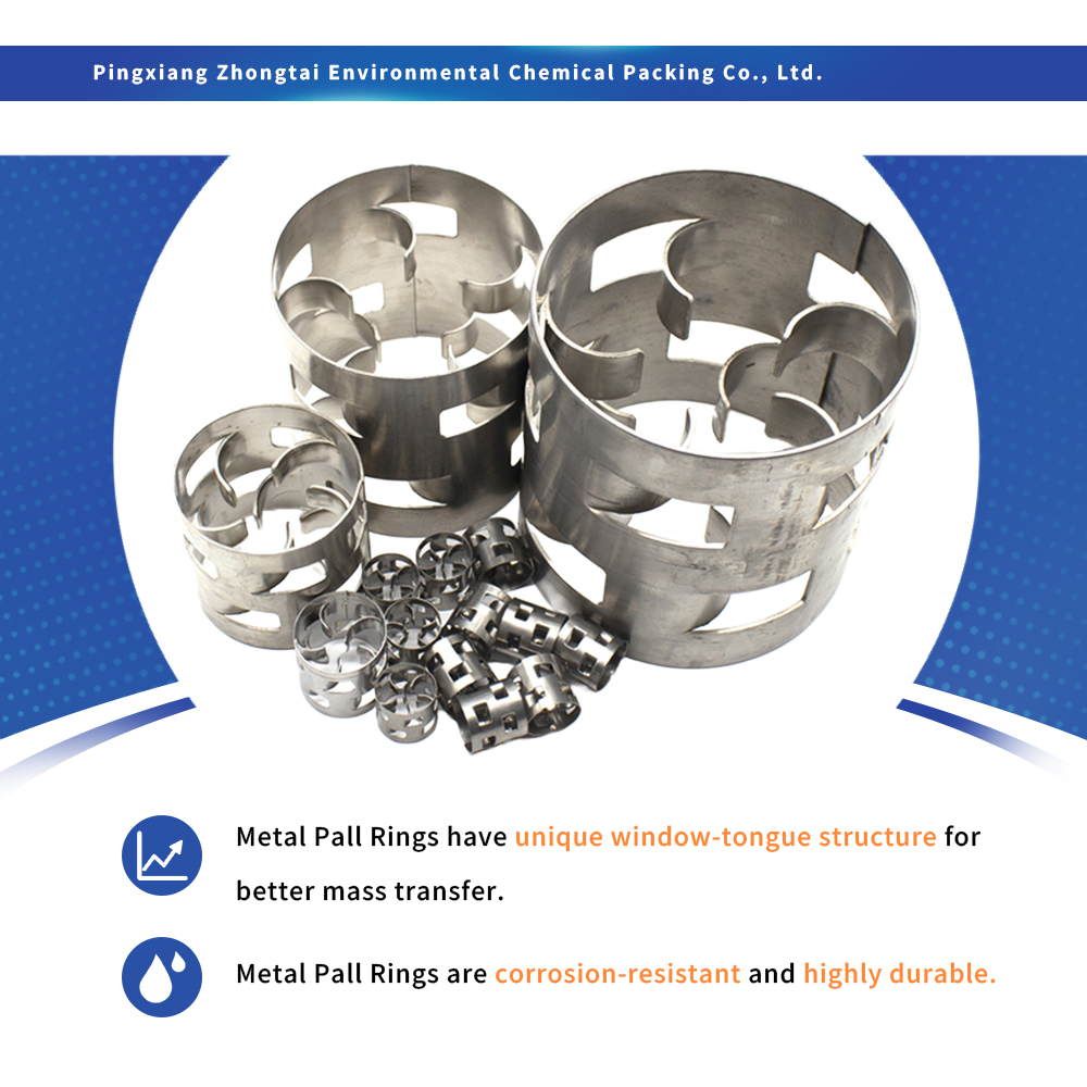 Wholesale SS304/316 Metal Pall Ring | 16-76mm Tower Packing for Chemical Scrubbers Manufacturer, Suppliers