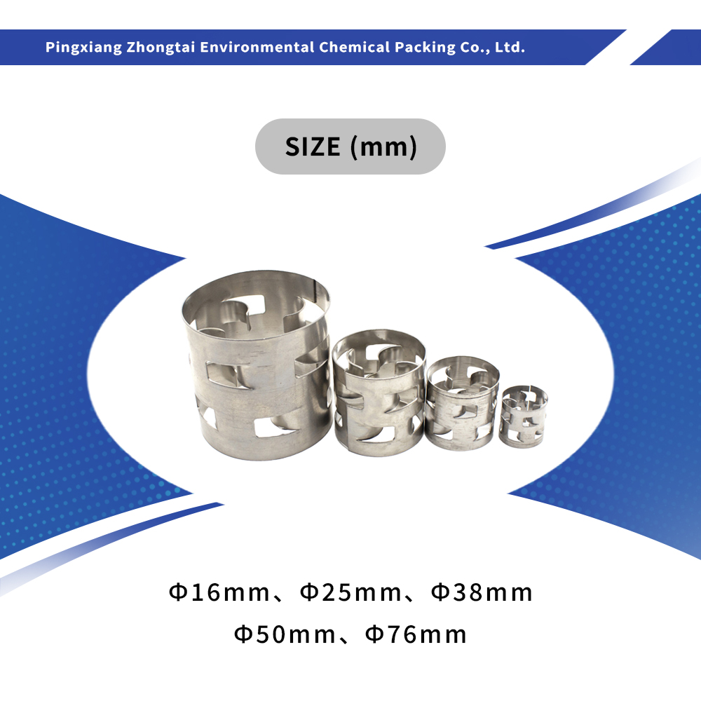 Wholesale SS304/316 Metal Pall Ring | 16-76mm Tower Packing for Chemical Scrubbers Manufacturer, Suppliers