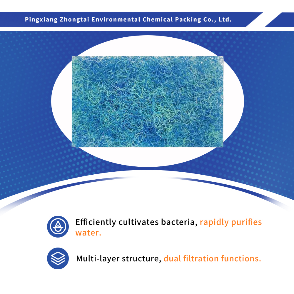 China Multi-Layer Blue Green Aquarium Biological Filter Mat, Eco-Friendly Fish Tank Filtration Pad for Water Purification Factories, Quotes