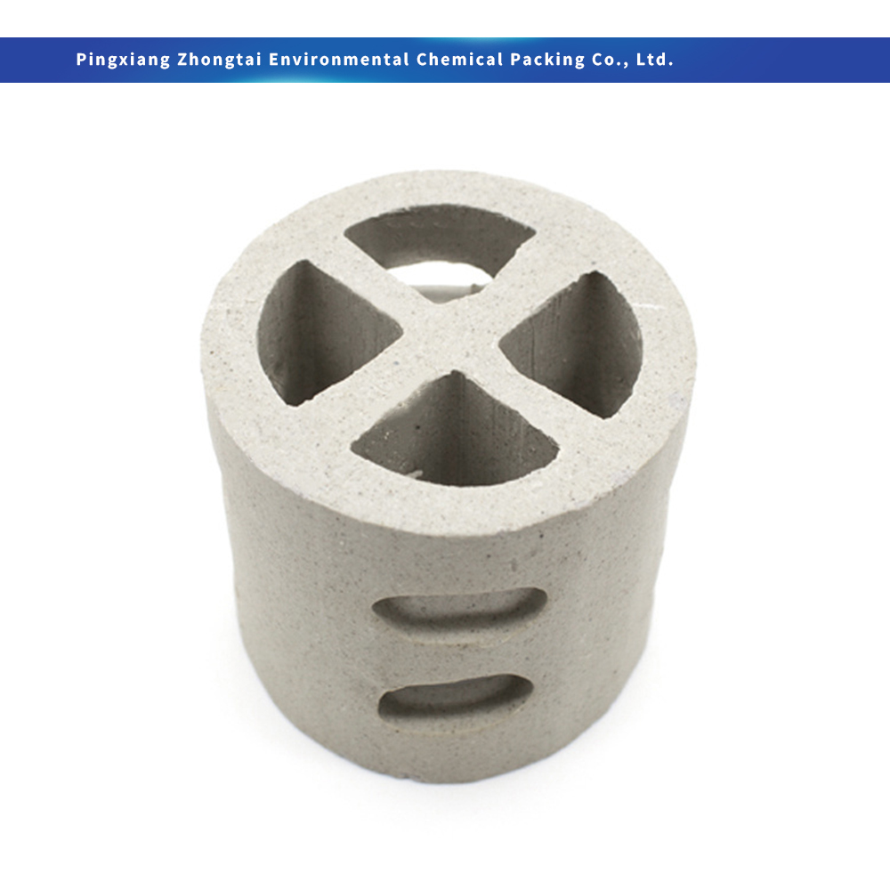 China Acid & Heat Resistant Ceramic Cross Partition Ring / Ceramic Cross Ring 50mm 80mm 100mm 150mm for Tower Support & Chemical Absorption Supplier, Factory