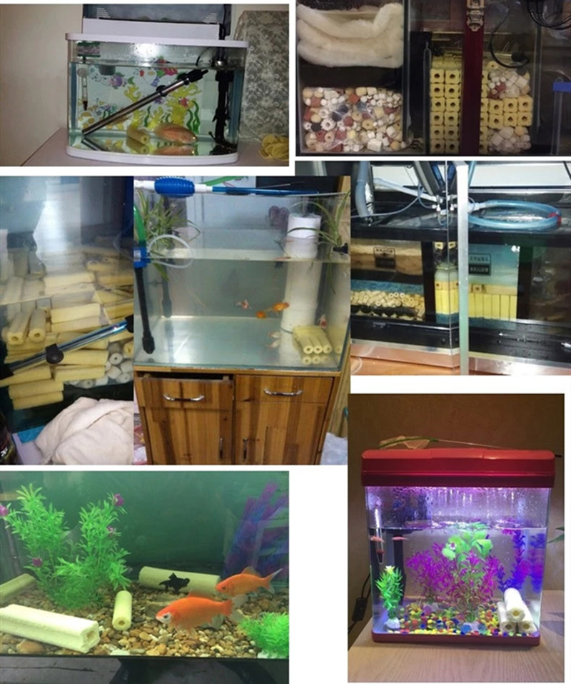 Aquarium Accessories Filter Fish Tank Bio Filter Media Material Glass Ceramic Bio Ring