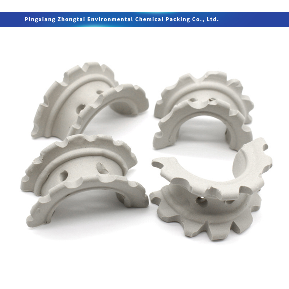 Wholesale Acid & Heat Resistant Ceramic Super Intalox Saddle Ring Random Tower Packing 25mm 38mm 50mm 76mm for Chemical Absorption & Scrubbing Suppliers, Factory