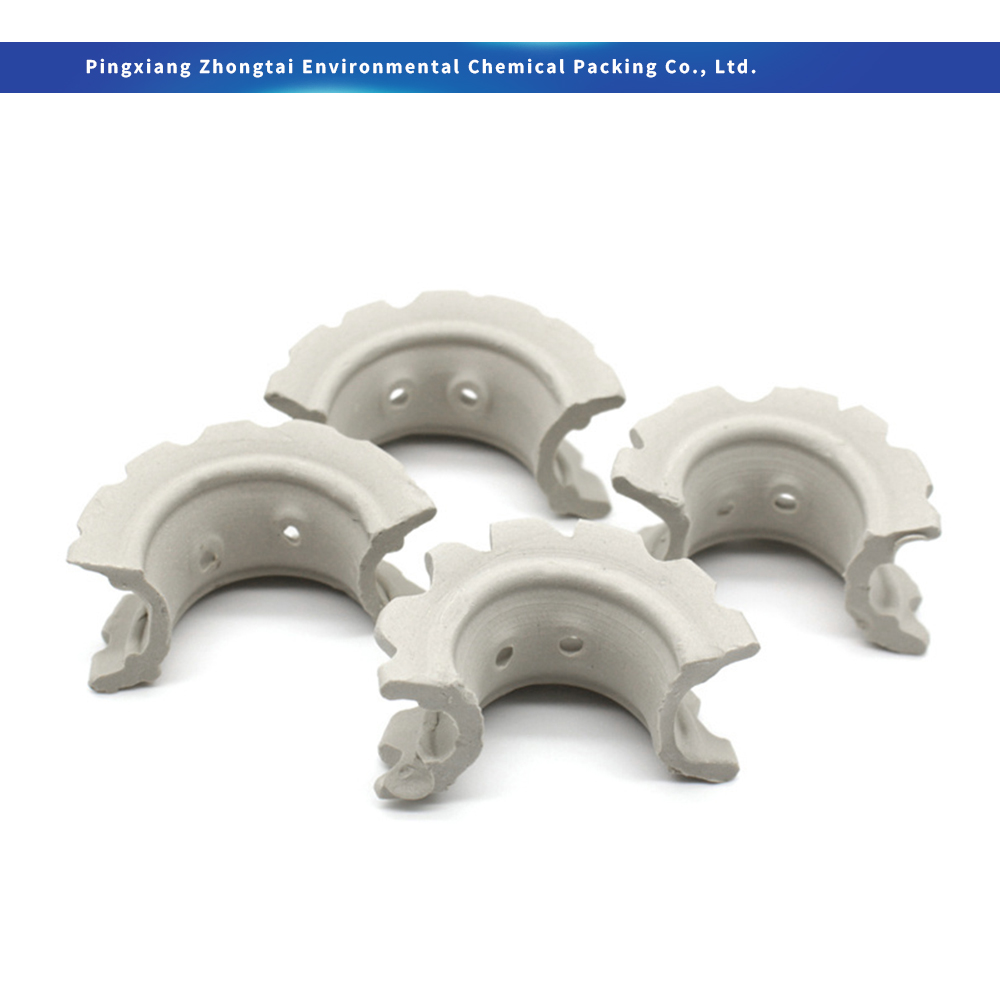 Wholesale Acid & Heat Resistant Ceramic Super Intalox Saddle Ring Random Tower Packing 25mm 38mm 50mm 76mm for Chemical Absorption & Scrubbing Suppliers, Factory