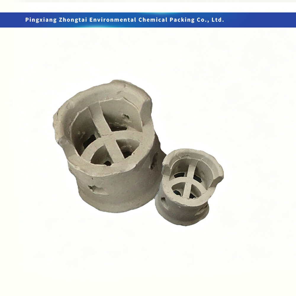 Wholesale Acid & Heat Resistant Ceramic Conjugate Ring Random Tower Packing 25mm 38mm 50mm 76mm for Chemical Absorption, Distillation & Scrubbing Supplier, Factories