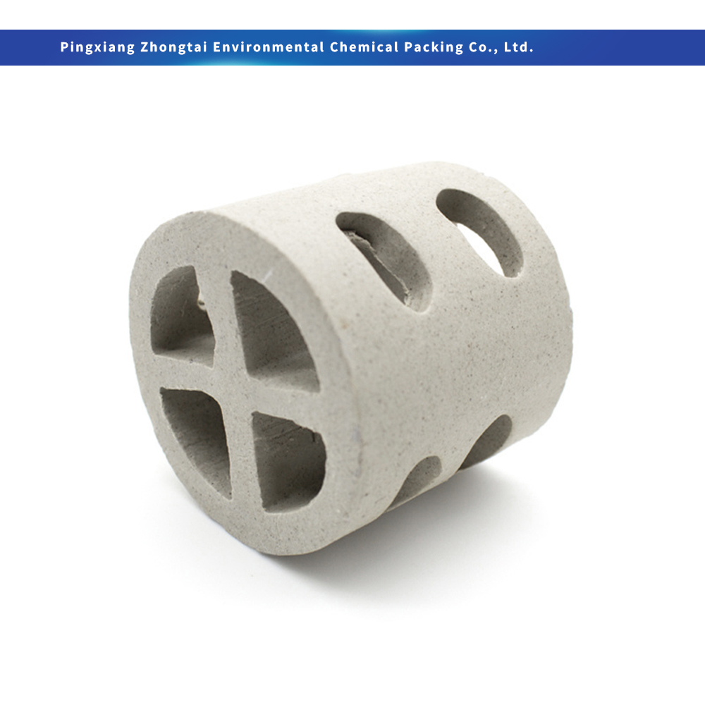 China Acid & Heat Resistant Ceramic Cross Partition Ring / Ceramic Cross Ring 50mm 80mm 100mm 150mm for Tower Support & Chemical Absorption Supplier, Factory