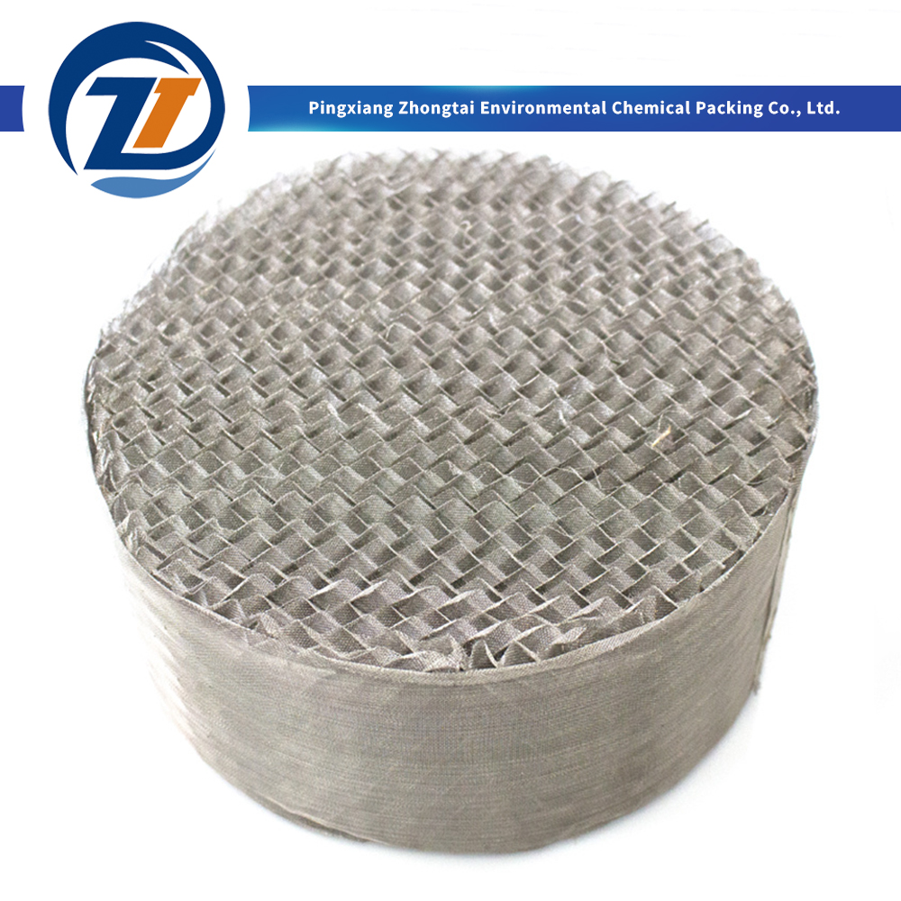 Wholesale  High Efficiency 304 316L Metal Wire Gauze Structured Packing BX DX CY Type for Fine Chemical Distillation & Vacuum Columns Manufacturers, Factory