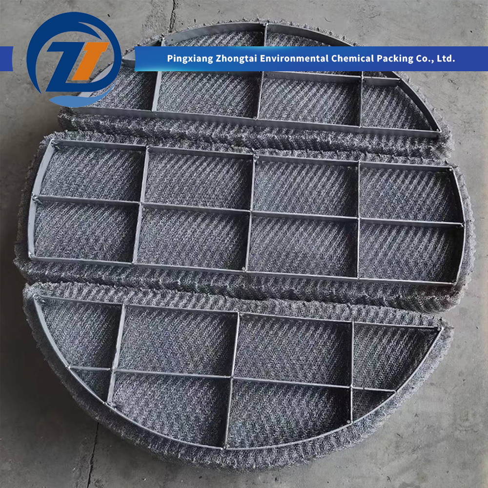 China 304 316L Stainless Steel Metal Wire Mesh Mist Eliminator Demister Pad for Chemical Scrubbing, Distillation & Gas-Liquid Separation Manufacturer, Factories