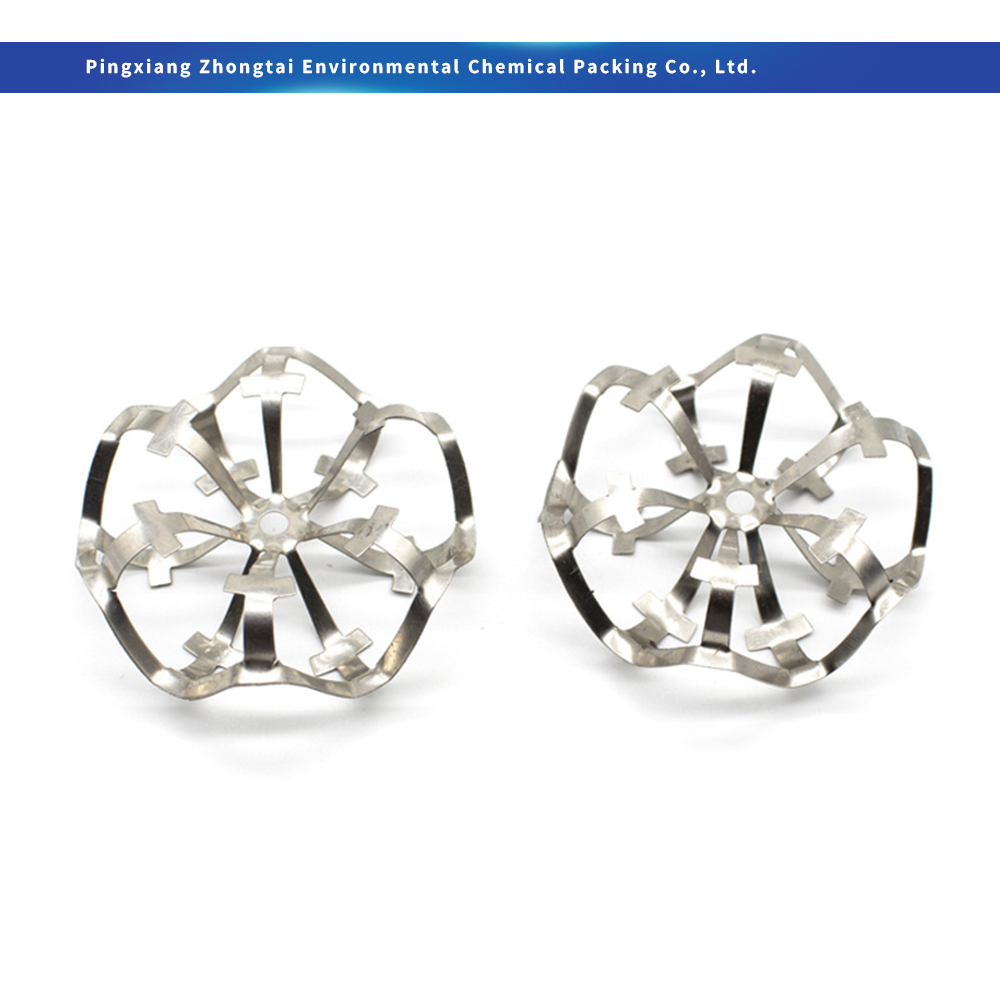 Wholesale High Wear Resistance 304 & 316 Stainless Steel Metal Teller Rosette Ring Flower Shape Tower Packing 25mm 38mm 50mm Supplier, Pricelist