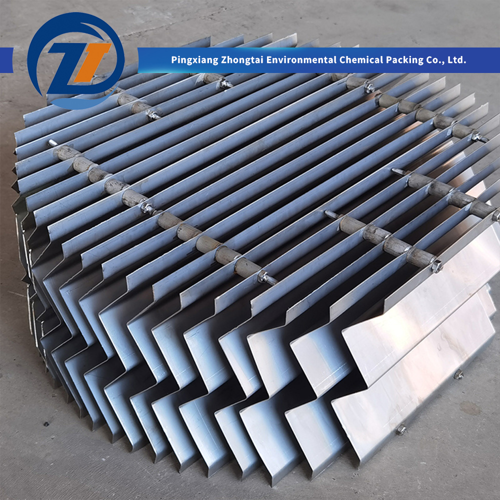 China 304 316L Stainless Steel Metal Chevron Vane Mist Eliminator for High Liquid Load Scrubbing & Gas-Liquid Separation Manufacturers, Factory