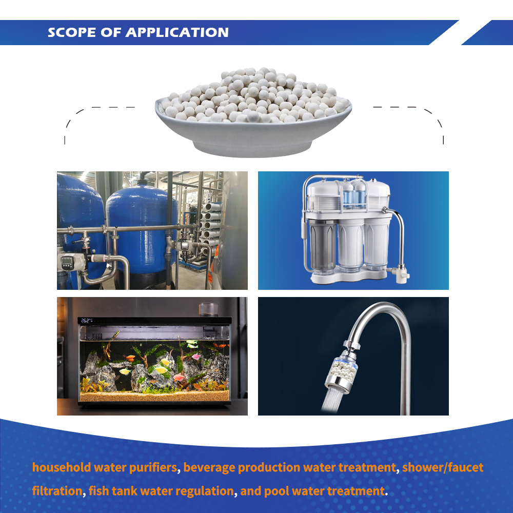 Wholesale Food Grade Calcium Sulfite Ceramic Dechlorination Media Balls Manufacturer, Quotes