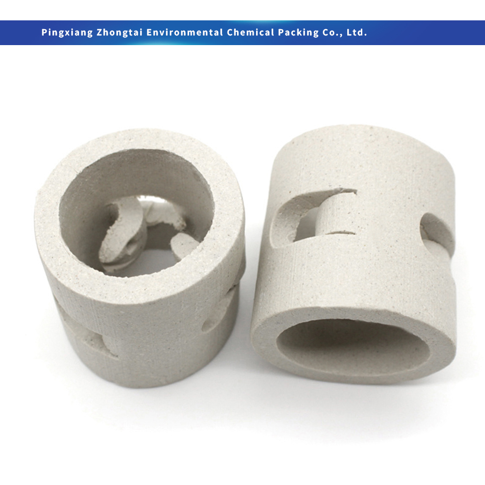 Wholesale Acid & Heat Resistant Ceramic Pall Ring High Voidage Random Tower Packing 25mm 38mm 50mm 80mm for Chemical Absorption & Scrubbing Factories, Pricelist