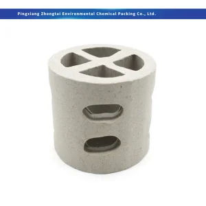 China Acid & Heat Resistant Ceramic Cross Partition Ring / Ceramic Cross Ring 50mm 80mm 100mm 150mm for Tower Support & Chemical Absorption Supplier, Factory