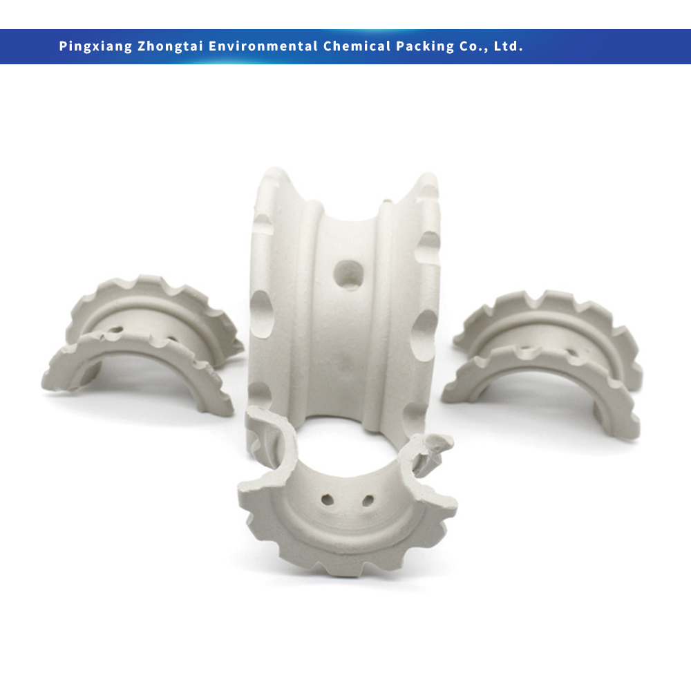 Wholesale Acid & Heat Resistant Ceramic Super Intalox Saddle Ring Random Tower Packing 25mm 38mm 50mm 76mm for Chemical Absorption & Scrubbing Suppliers, Factory