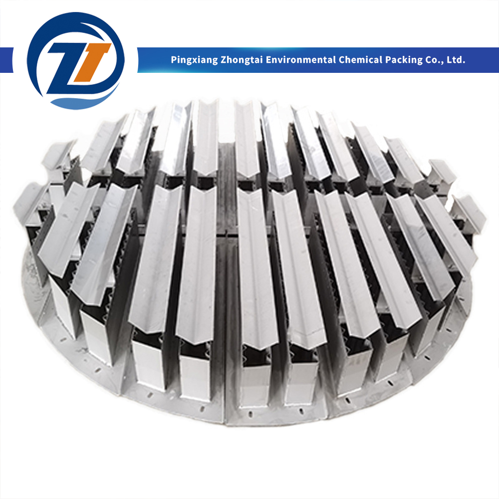 China 304 316L Stainless Steel Metal Trough Liquid Distributor for Uniform Liquid Distribution in Distillation, Absorption & Stripping Columns Manufacturer, Suppliers